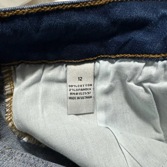 Resfeber Distressed Boyfriend Jeans Rolled Cuff Size 12 - Picture 4 of 5